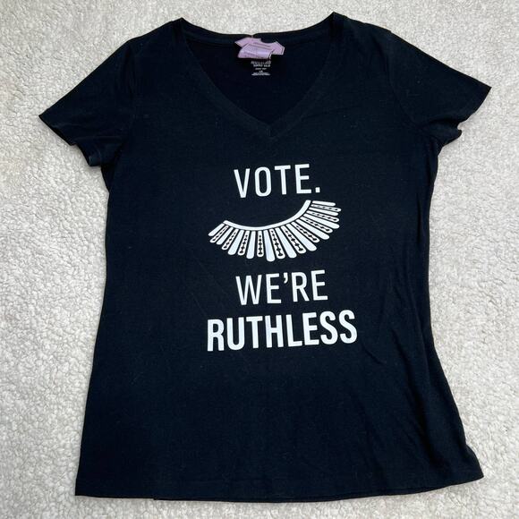 Pro Life "Vote. We're Ruthless" Black Tee Large - Picture 2 of 6